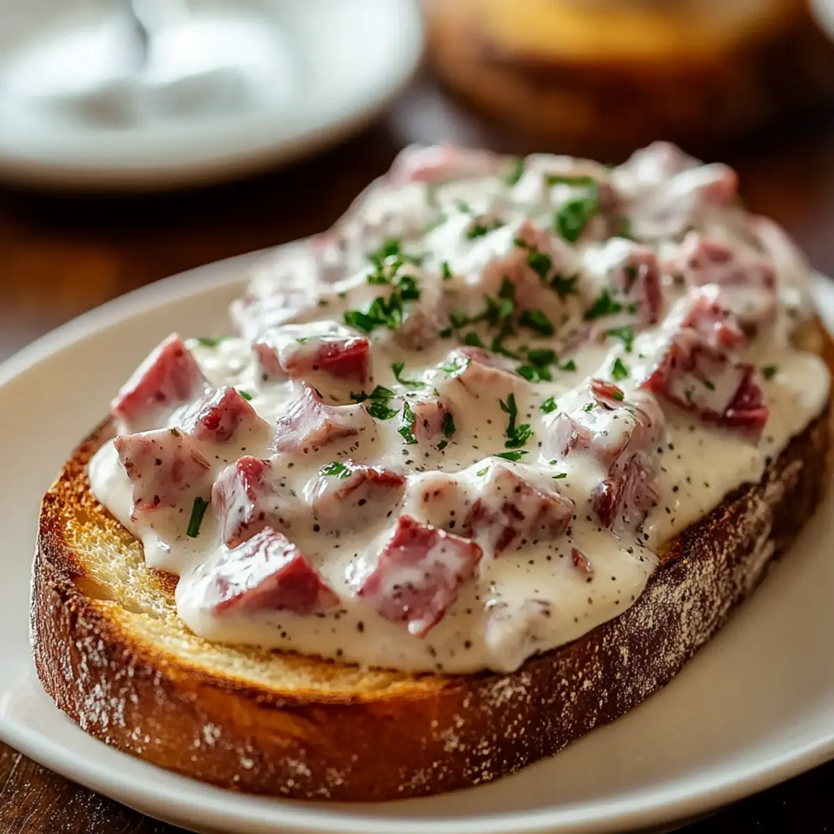 Creamed Chipped Beef on Toast