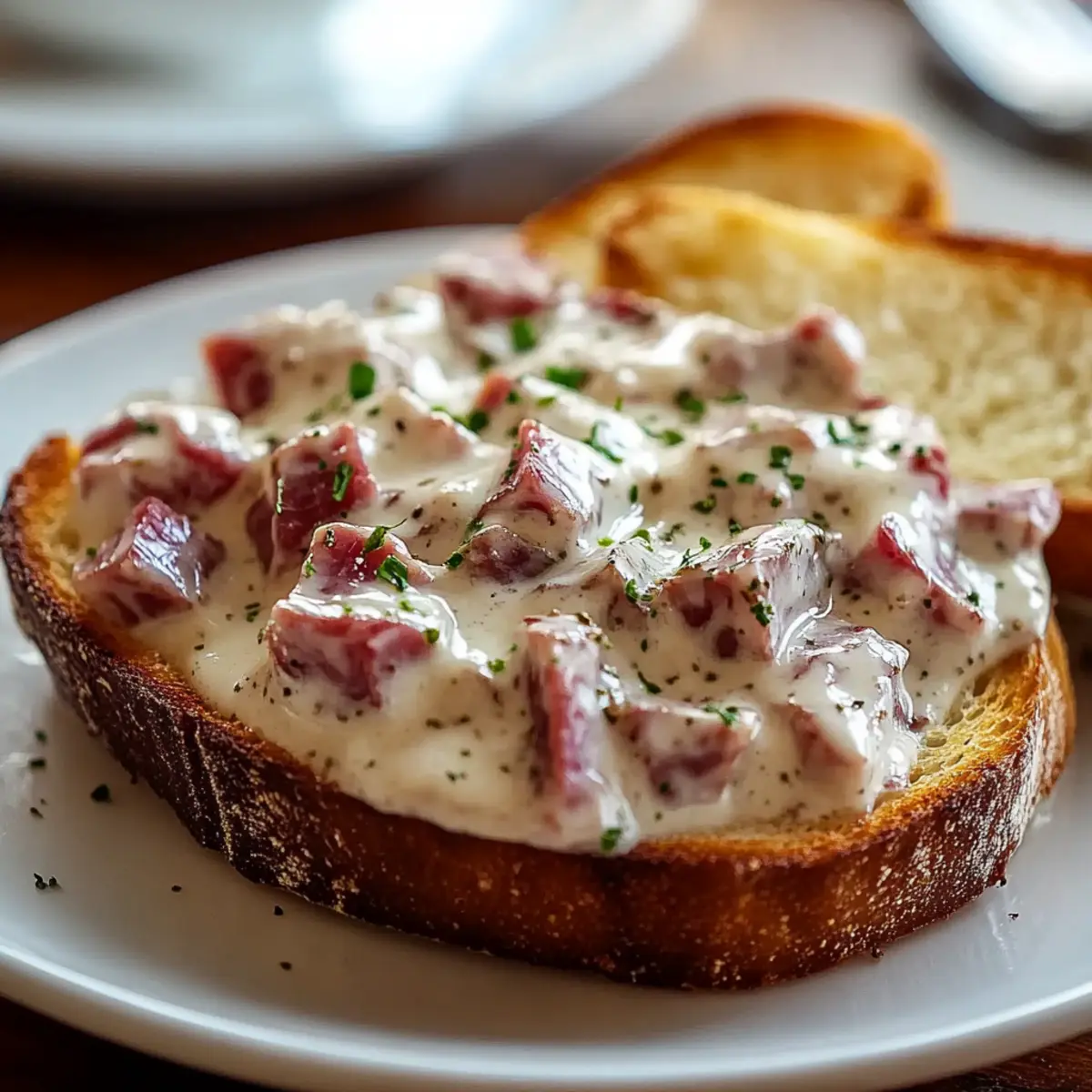 Creamed Chipped Beef on Toast