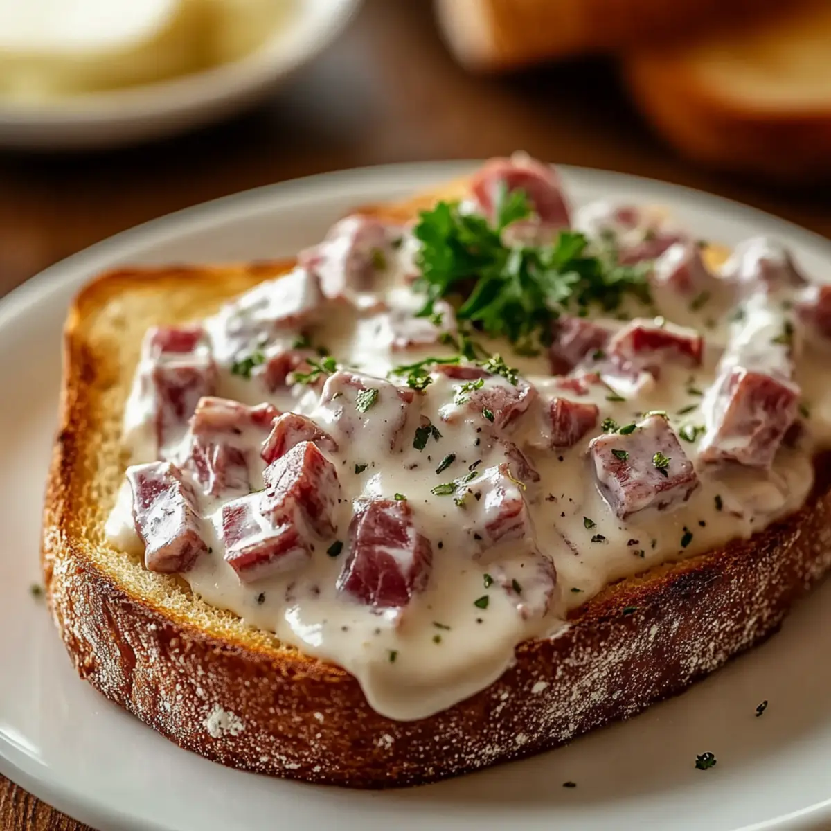 Creamed Chipped Beef on Toast