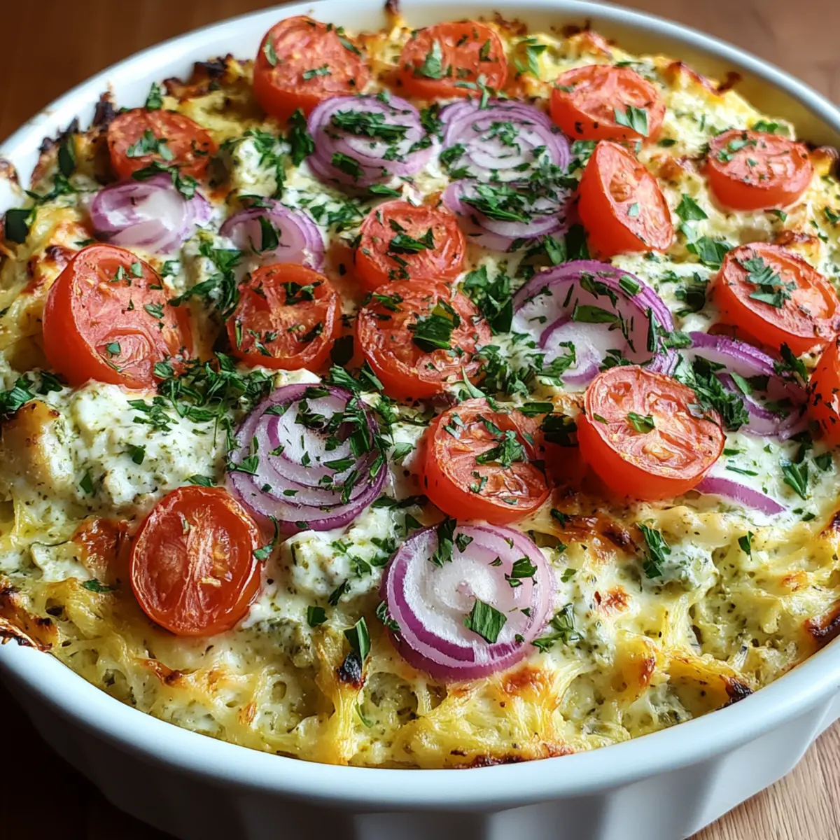Dump-and-Bake Chicken Tzatziki Casserole