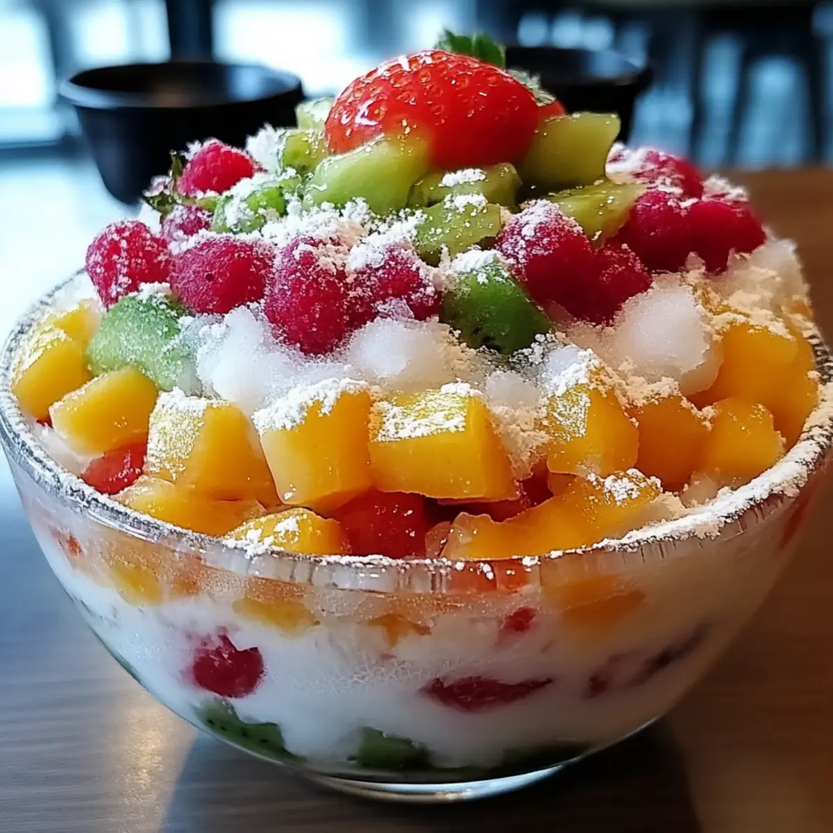 Fruit Shaved Ice (Bingsu)