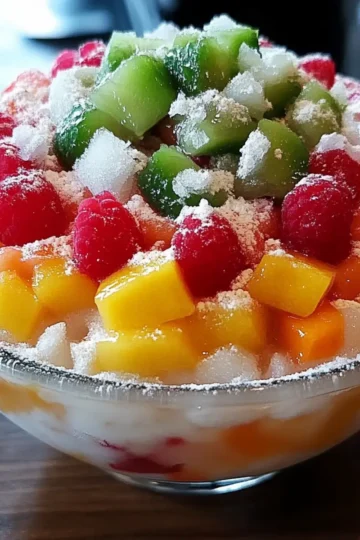Fruit Shaved Ice (Bingsu)