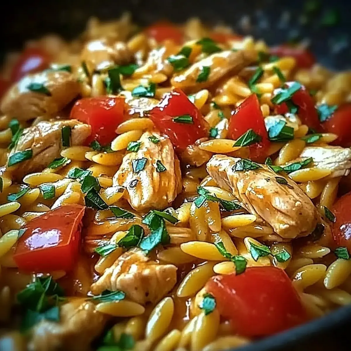 One Pot Chicken Orzo