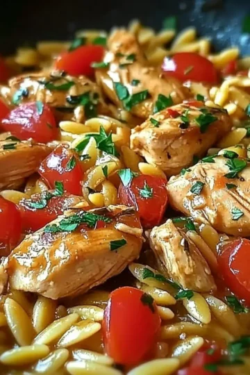 One Pot Chicken Orzo