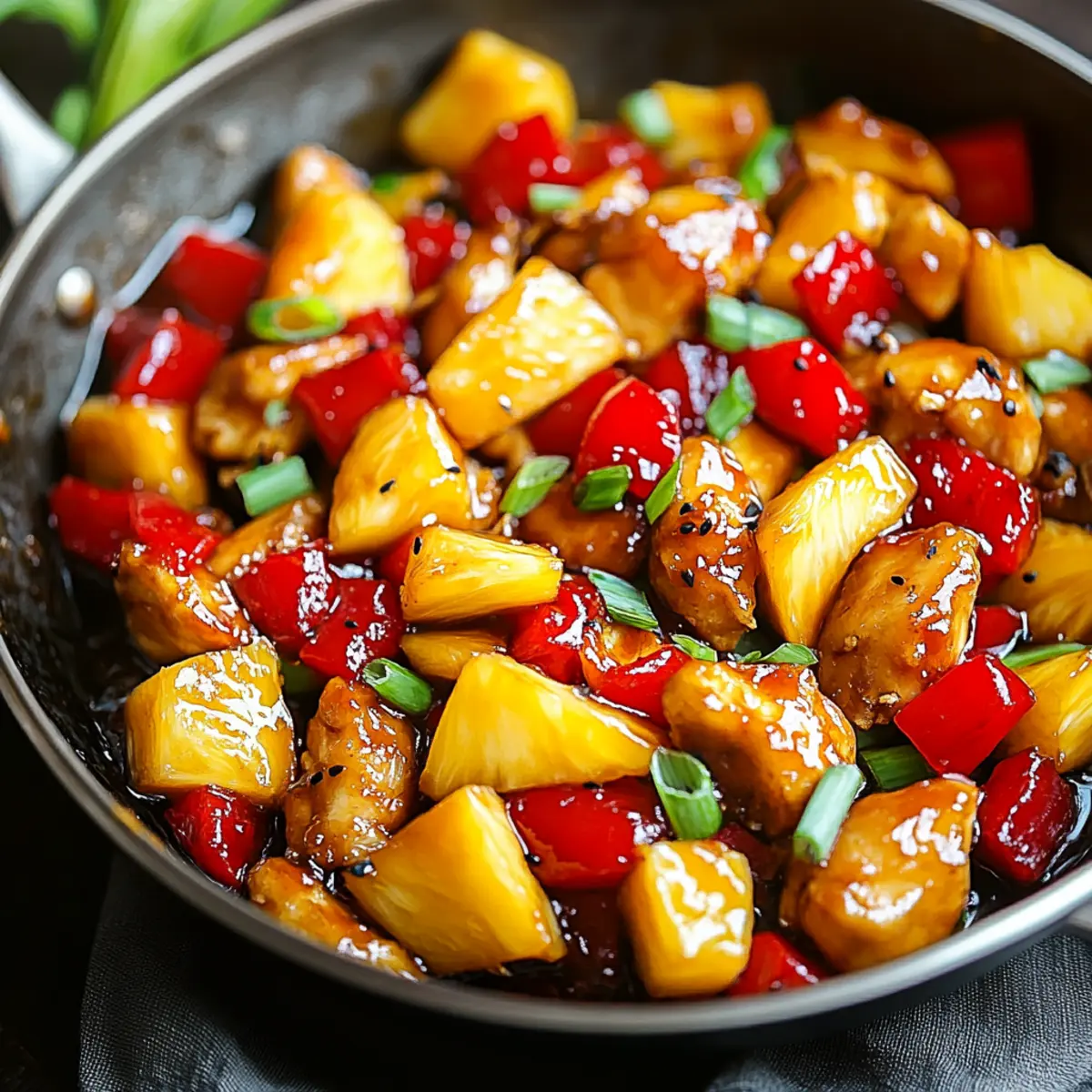 Pineapple Chicken Skillet Stir Fry