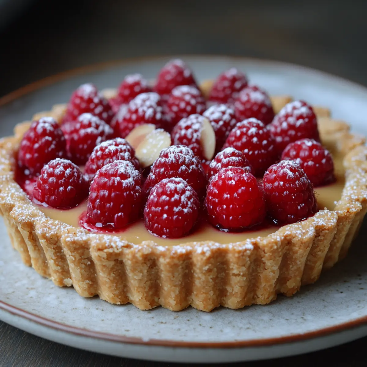 Raspberry Almond Tart
