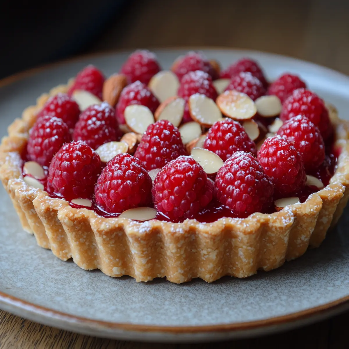 Raspberry Almond Tart