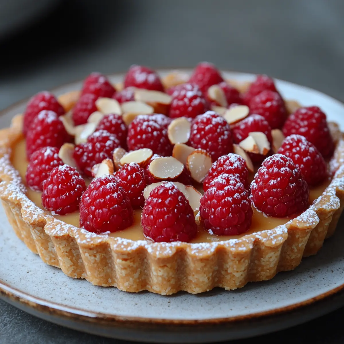 Raspberry Almond Tart