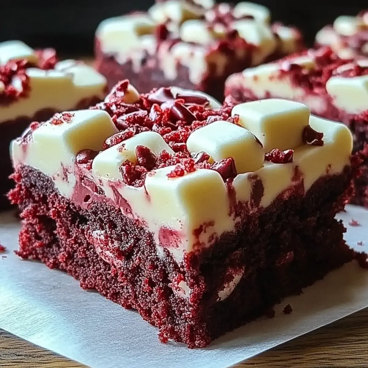 Red Velvet Cookie Bars