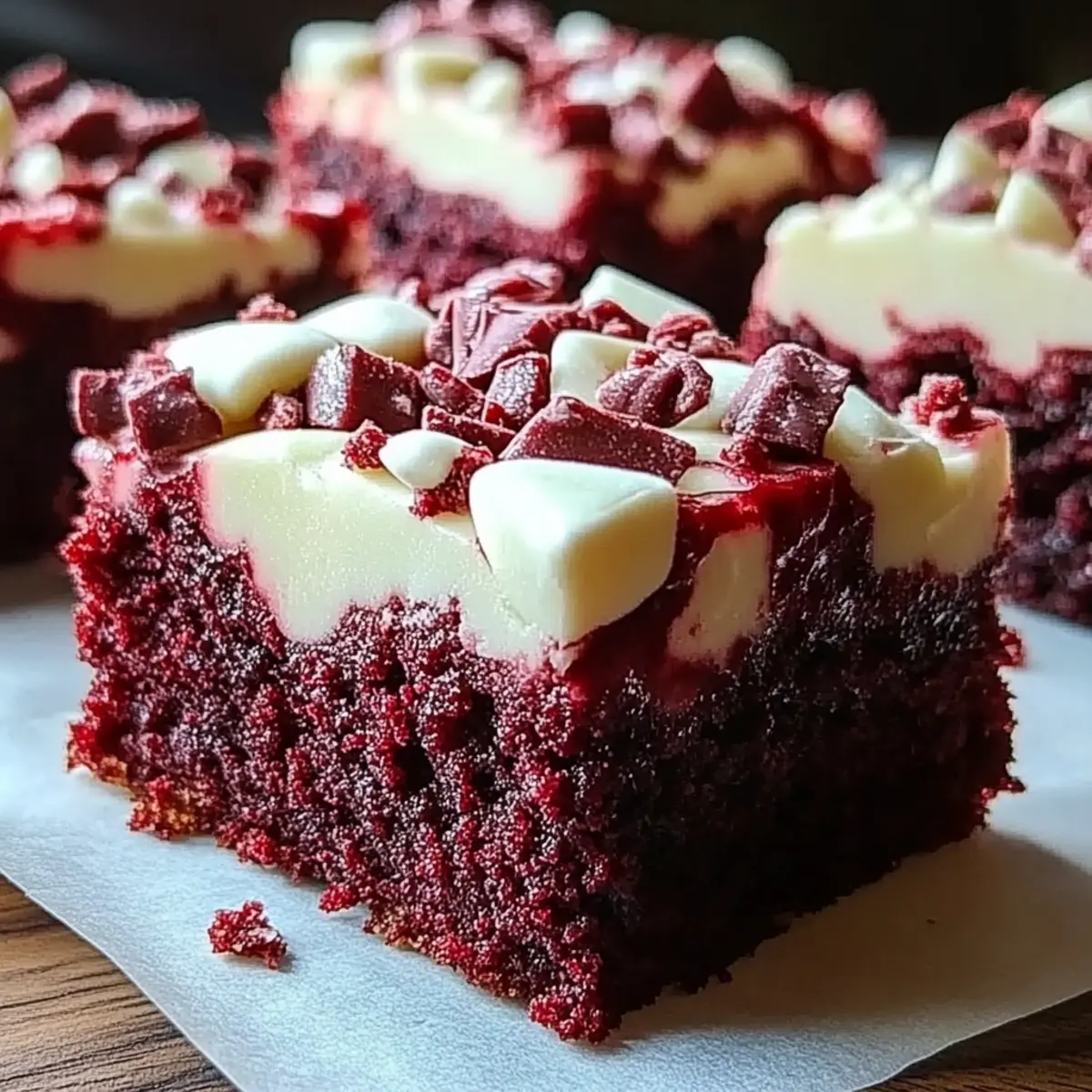Red Velvet Cookie Bars