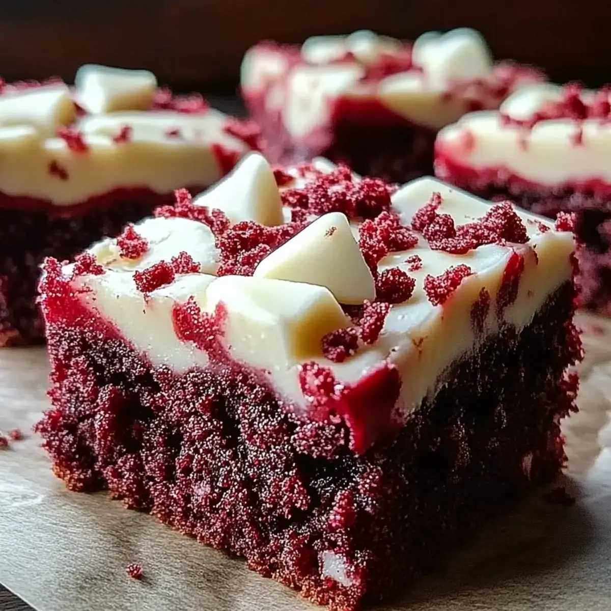 Red Velvet Cookie Bars