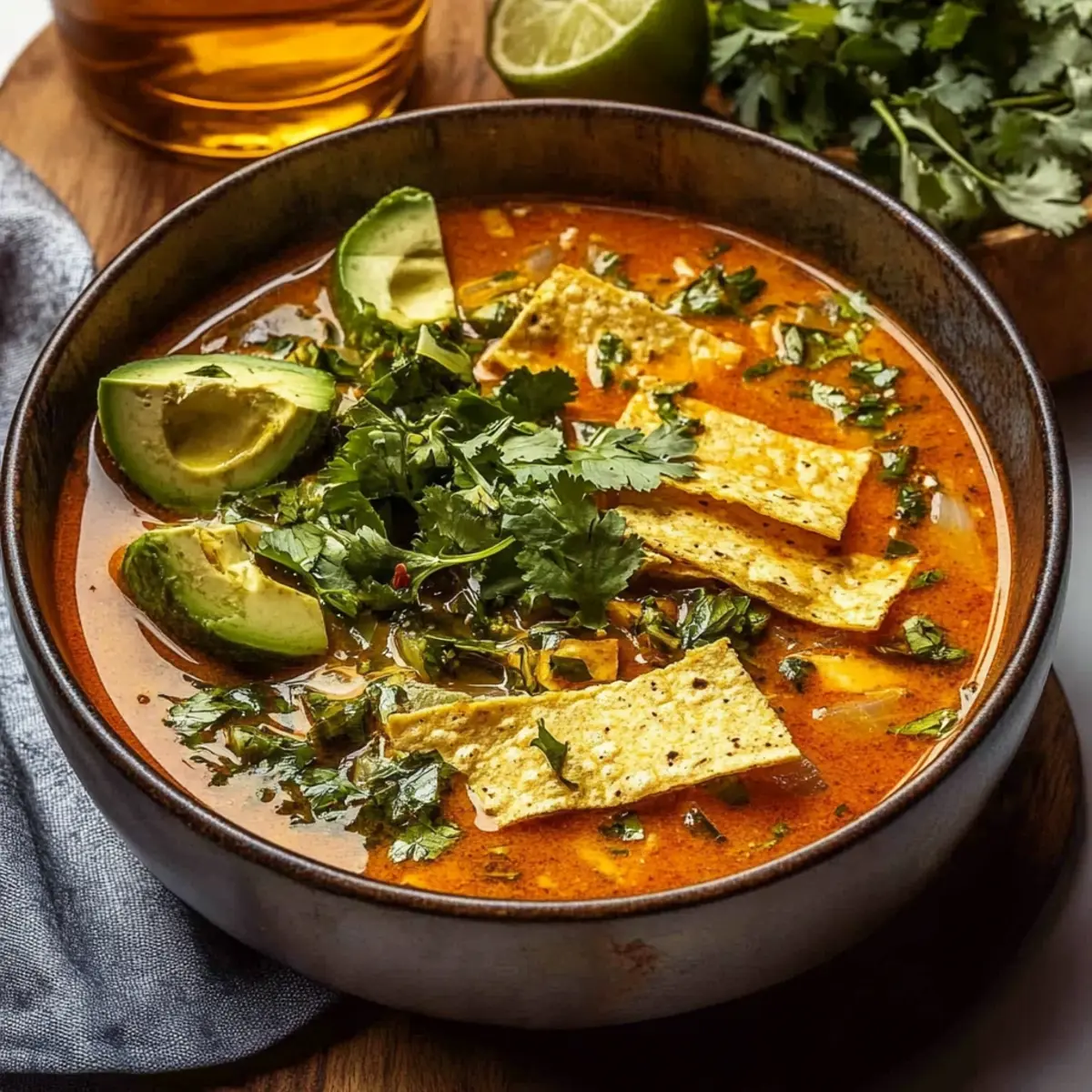 Salsa Verde Tortilla Soup