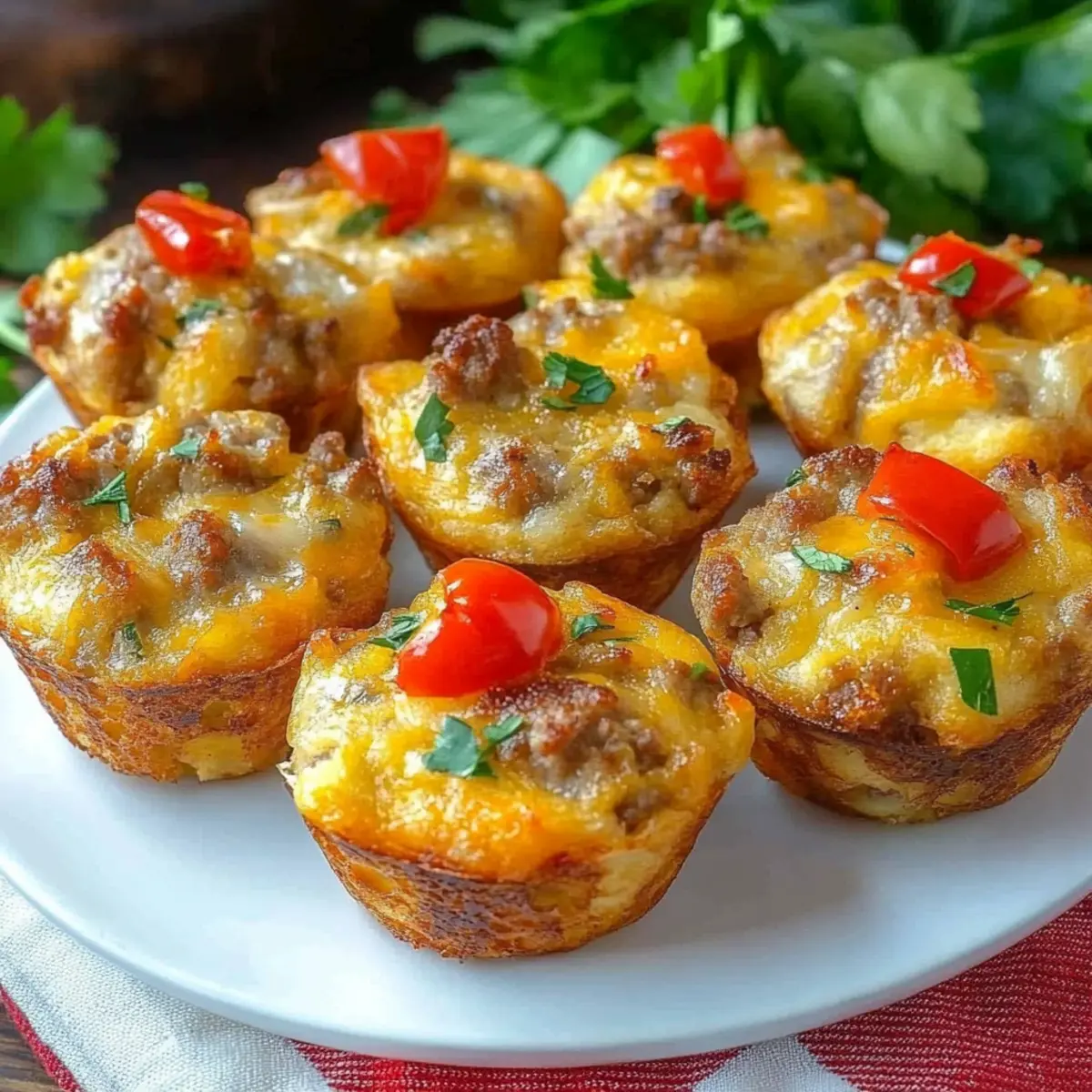 Sausage Hash Brown Breakfast Muffins