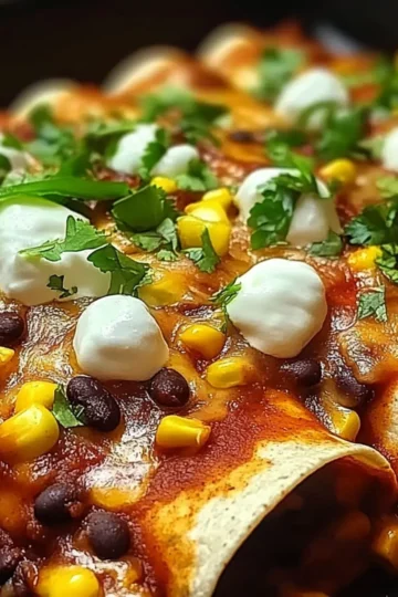Vegetarian Black Bean Enchiladas