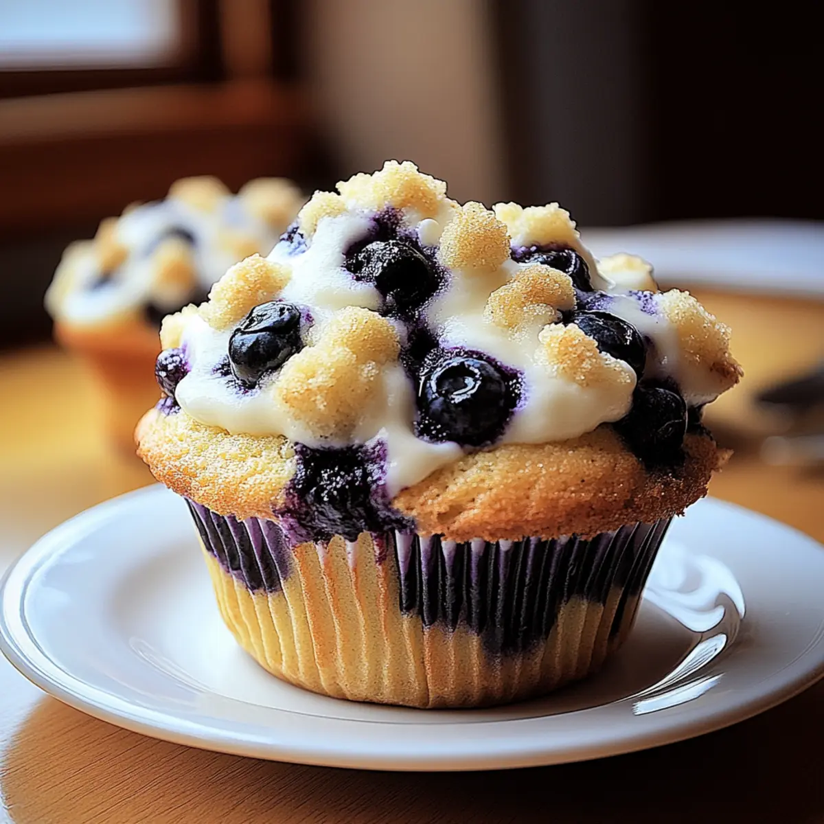 Blueberry Cream Cheese Muffins
