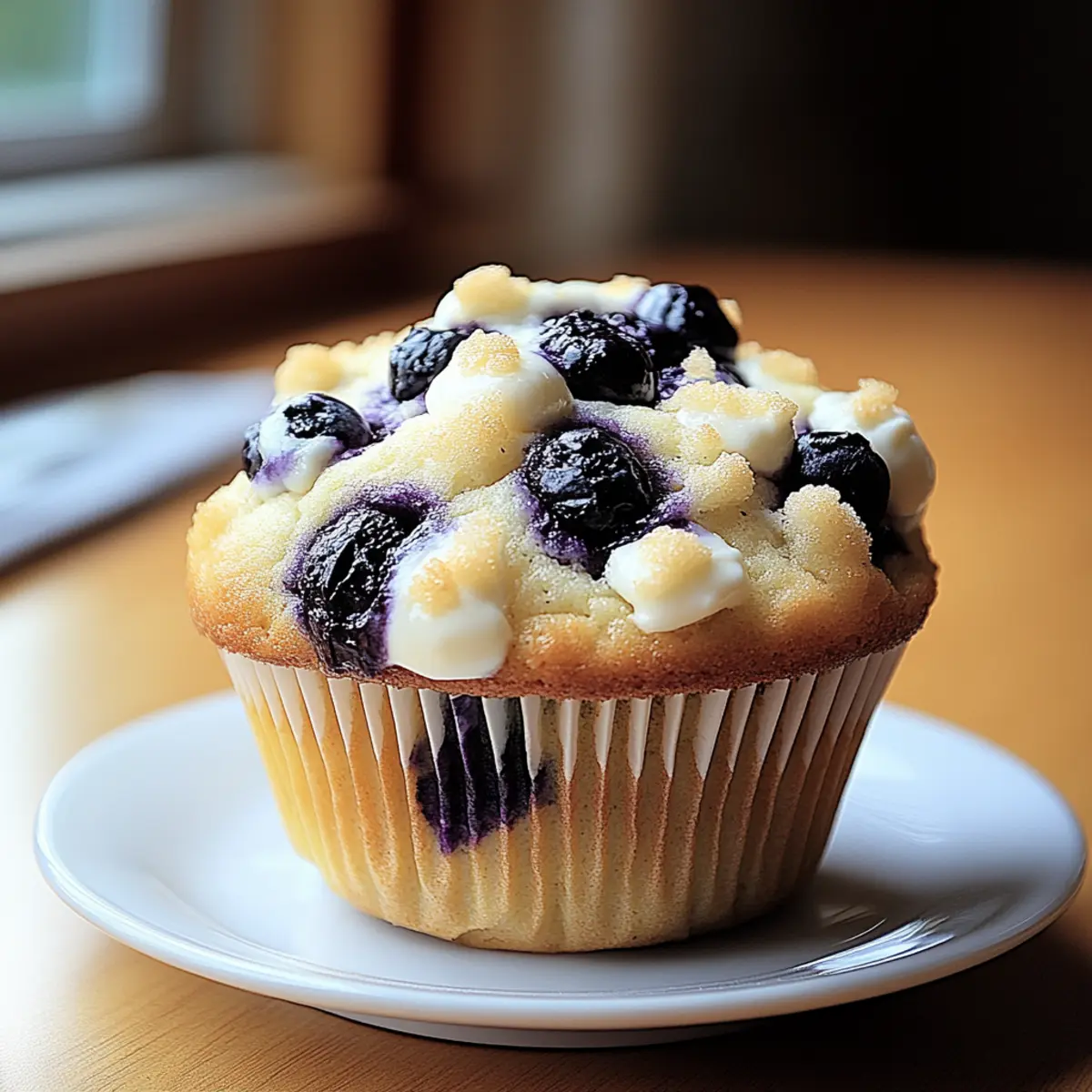 Blueberry Cream Cheese Muffins