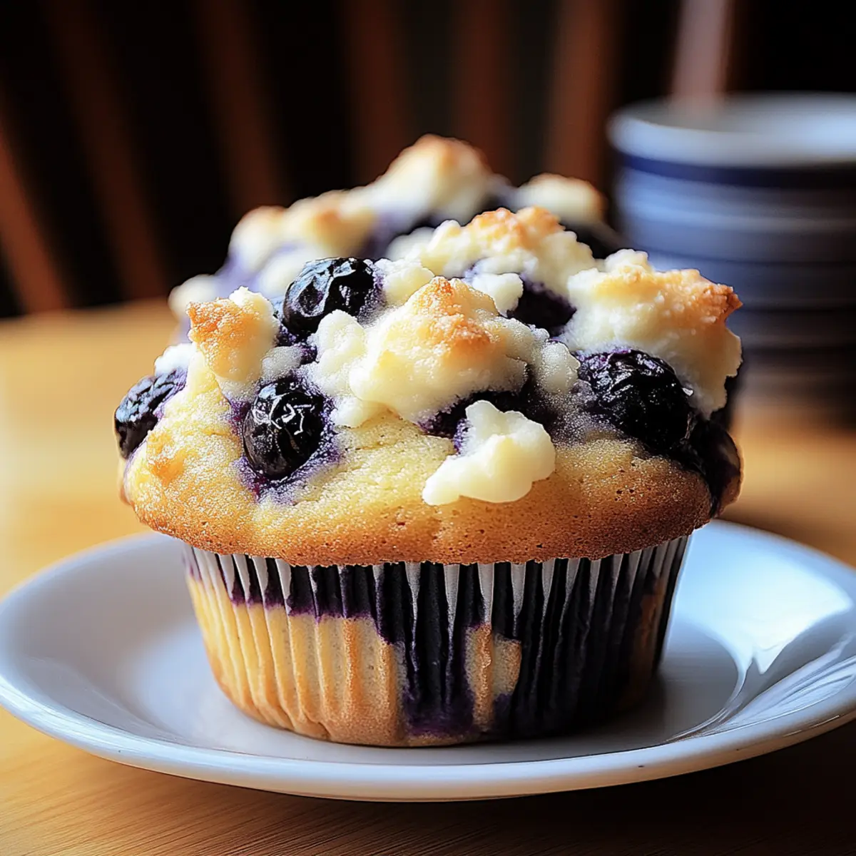 Blueberry Cream Cheese Muffins