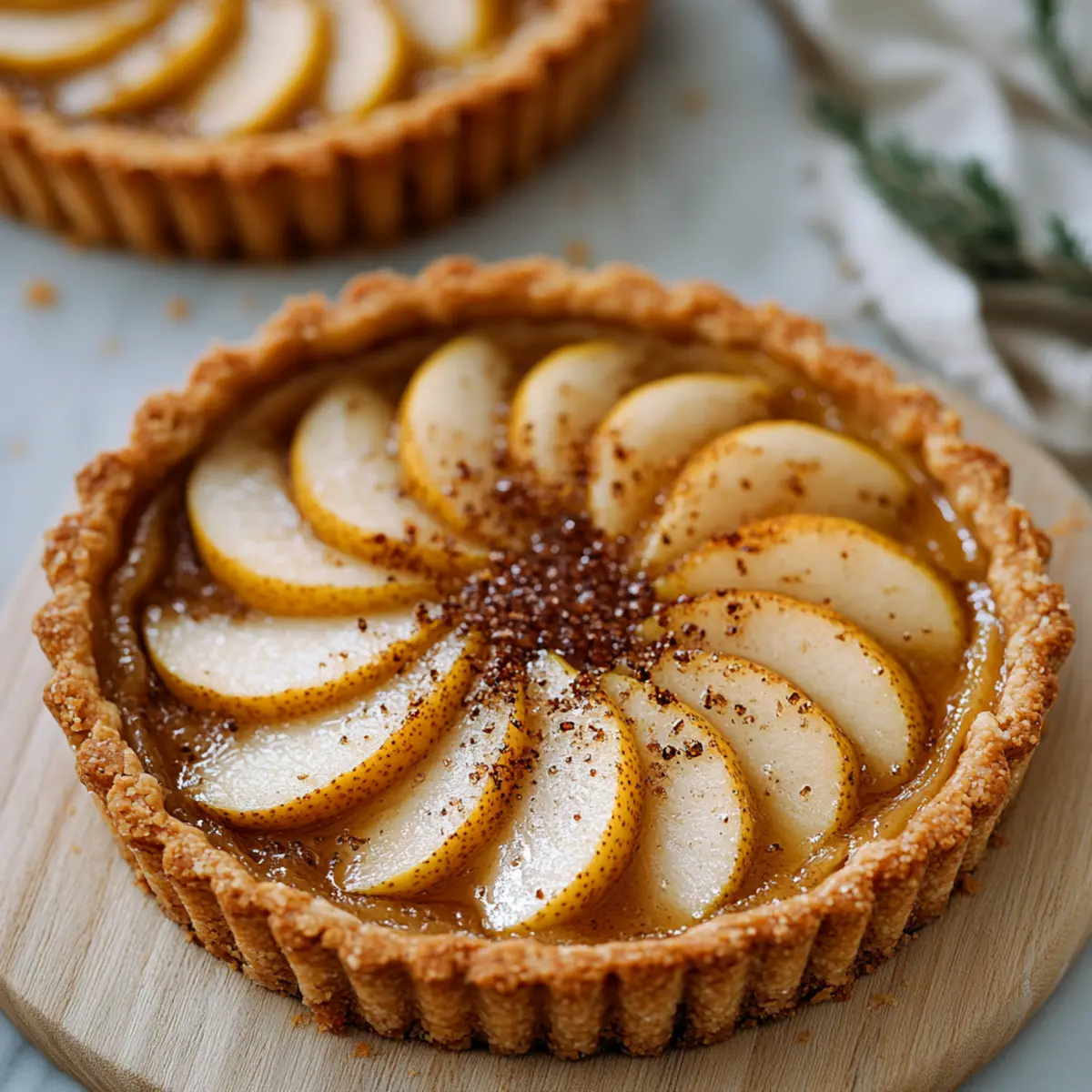 Brown Butter Pear Tart