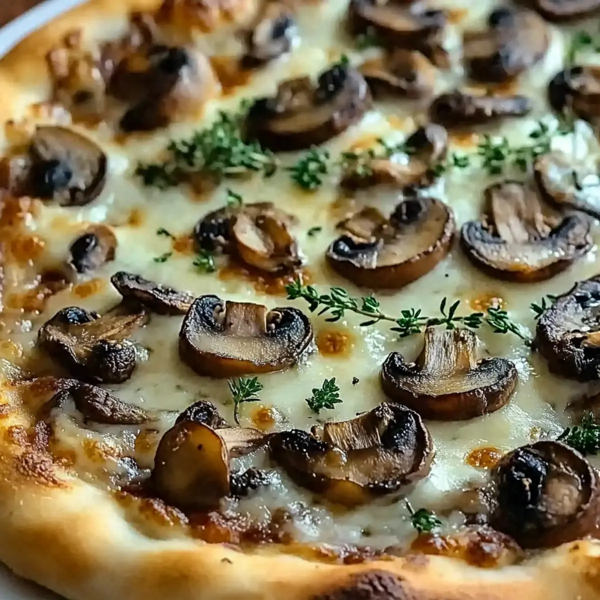 Caramelized Wild Mushroom Pizza