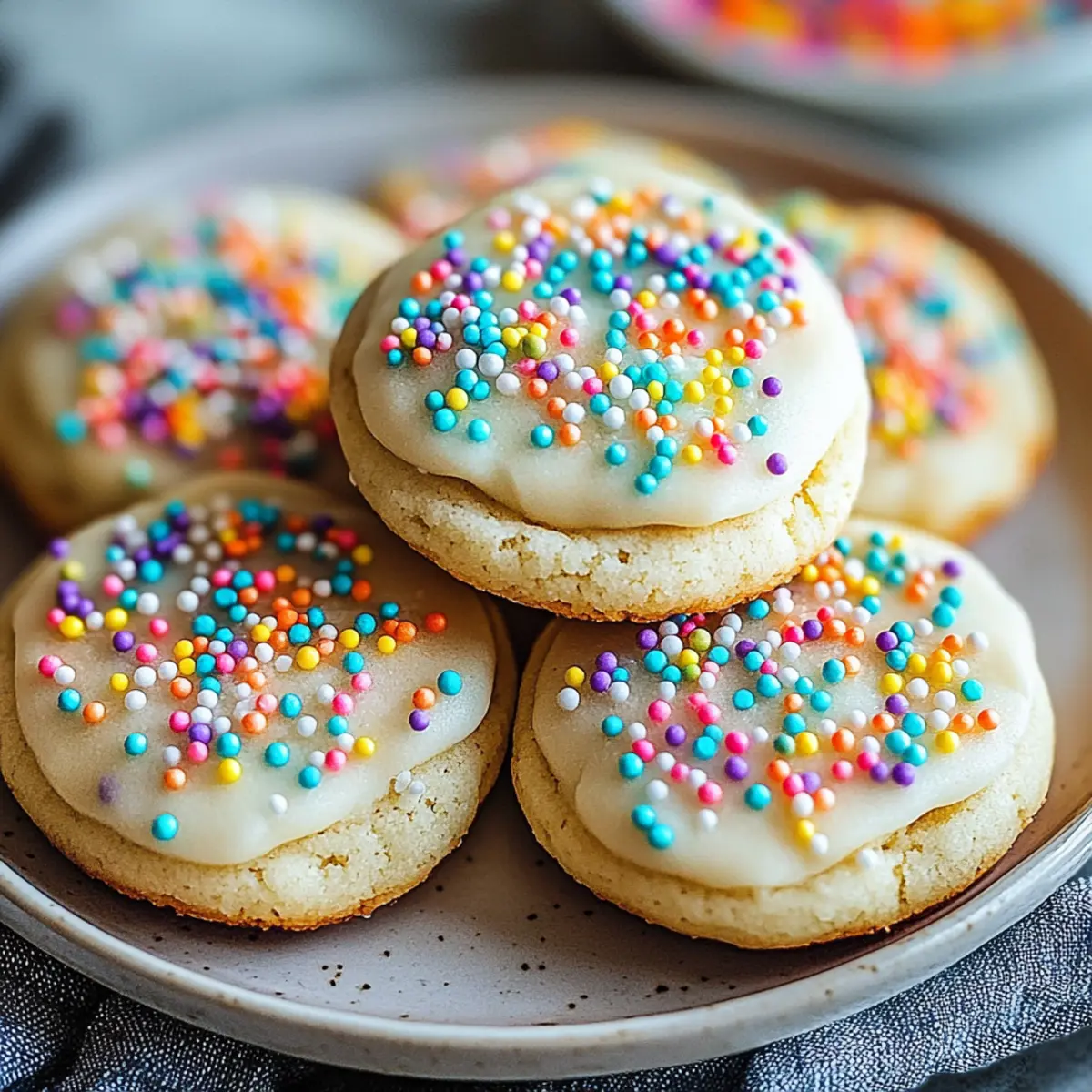Drop Sugar Cookies with Sprinkles
