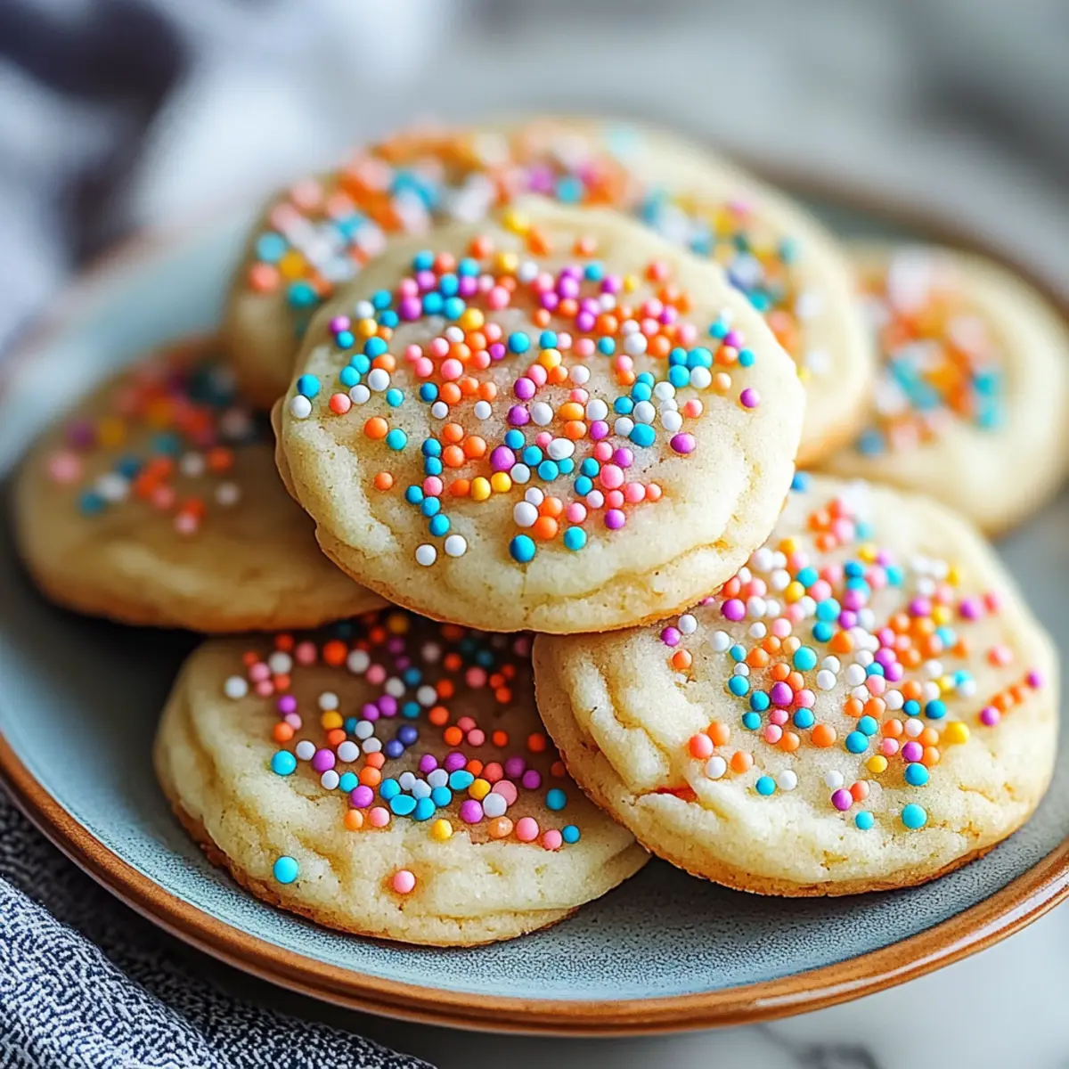 Drop Sugar Cookies with Sprinkles
