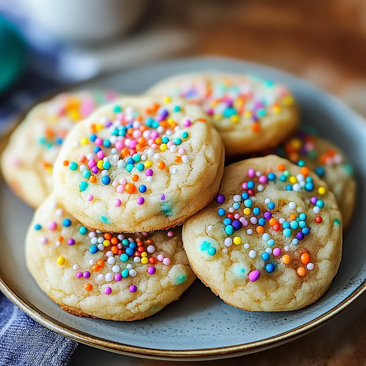 Drop Sugar Cookies with Sprinkles