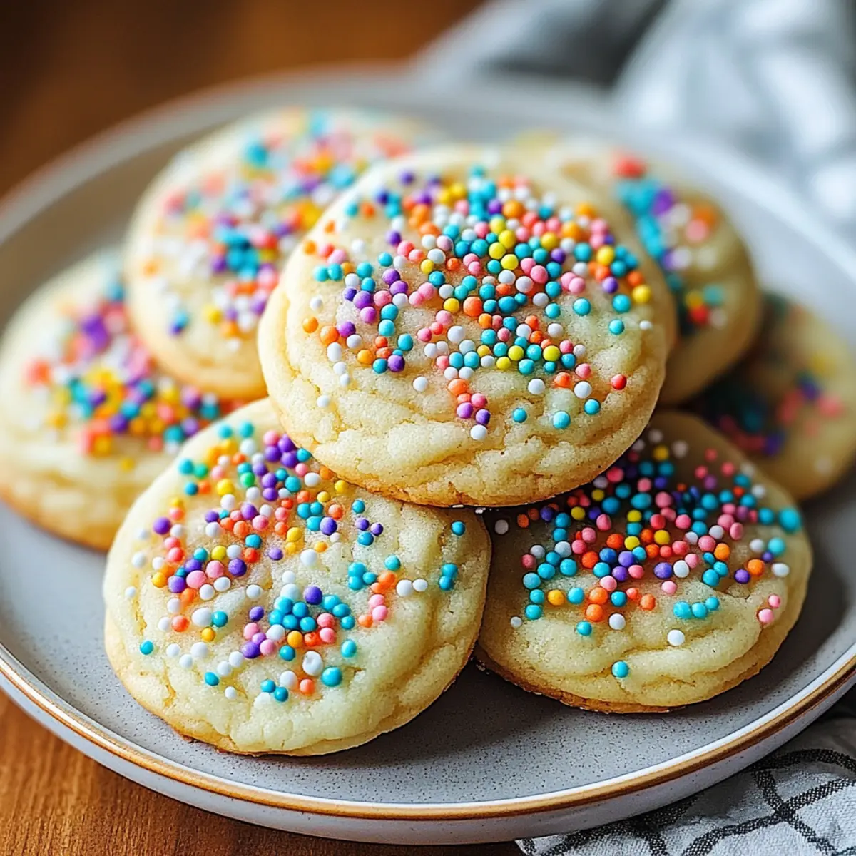 Drop Sugar Cookies with Sprinkles