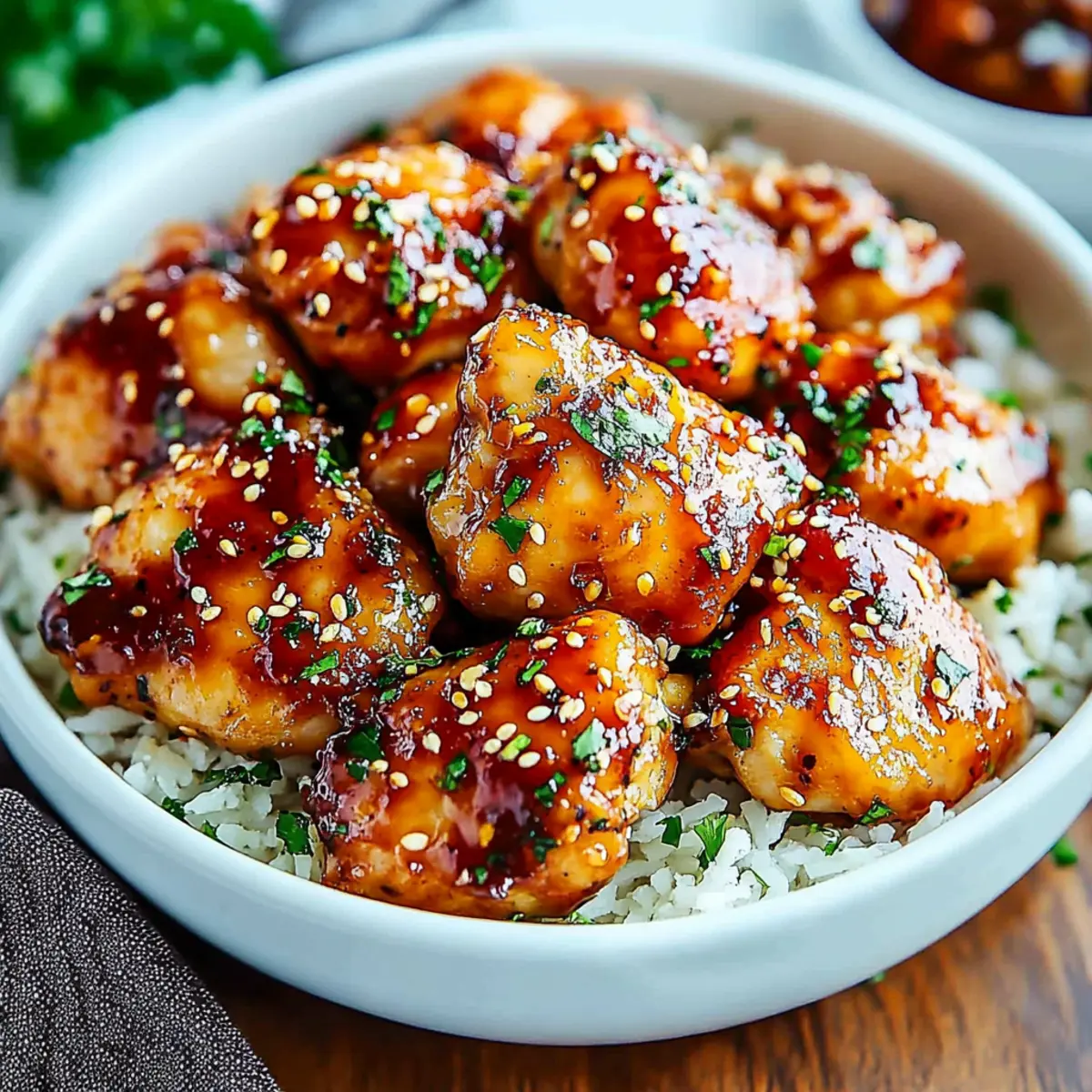 Honey Garlic Chicken Thighs