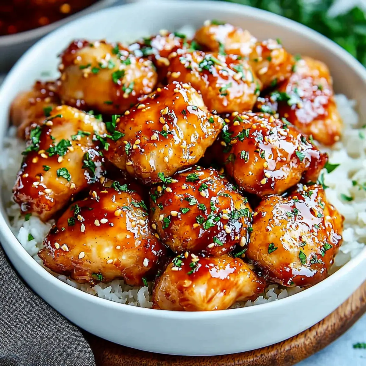 Honey Garlic Chicken Thighs