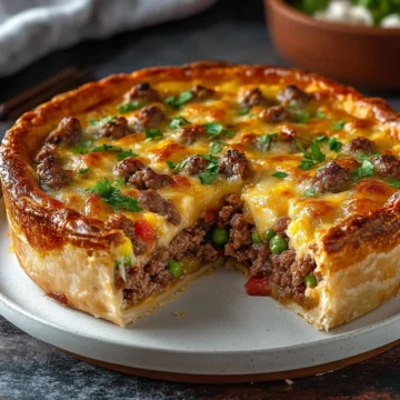Italian Beef and Sausage Pie