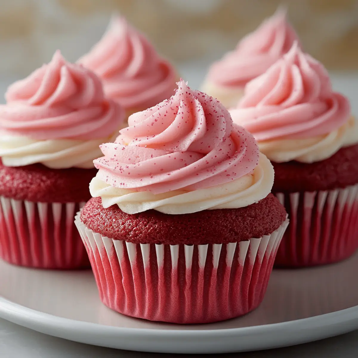 Pink Velvet Cupcakes