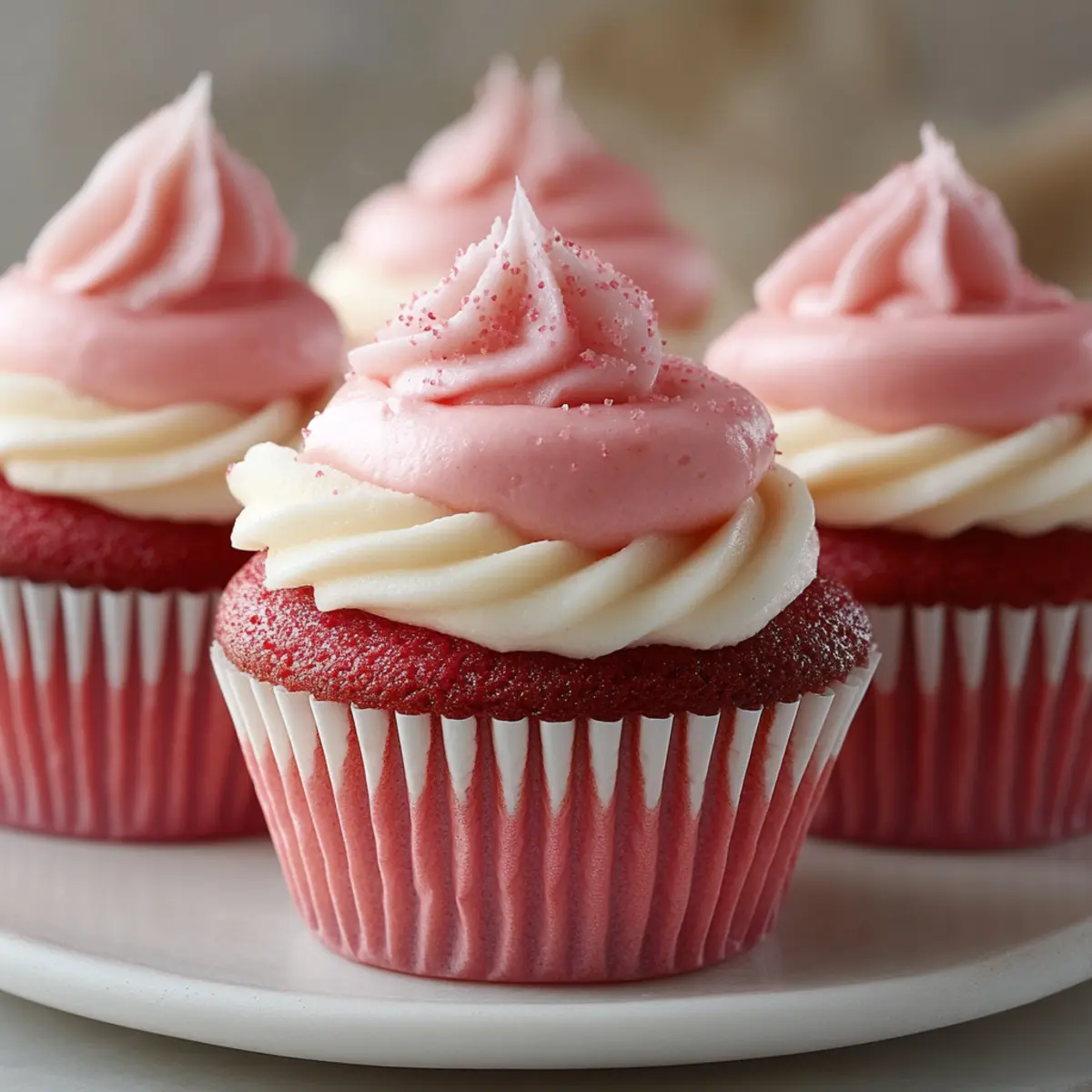 Pink Velvet Cupcakes