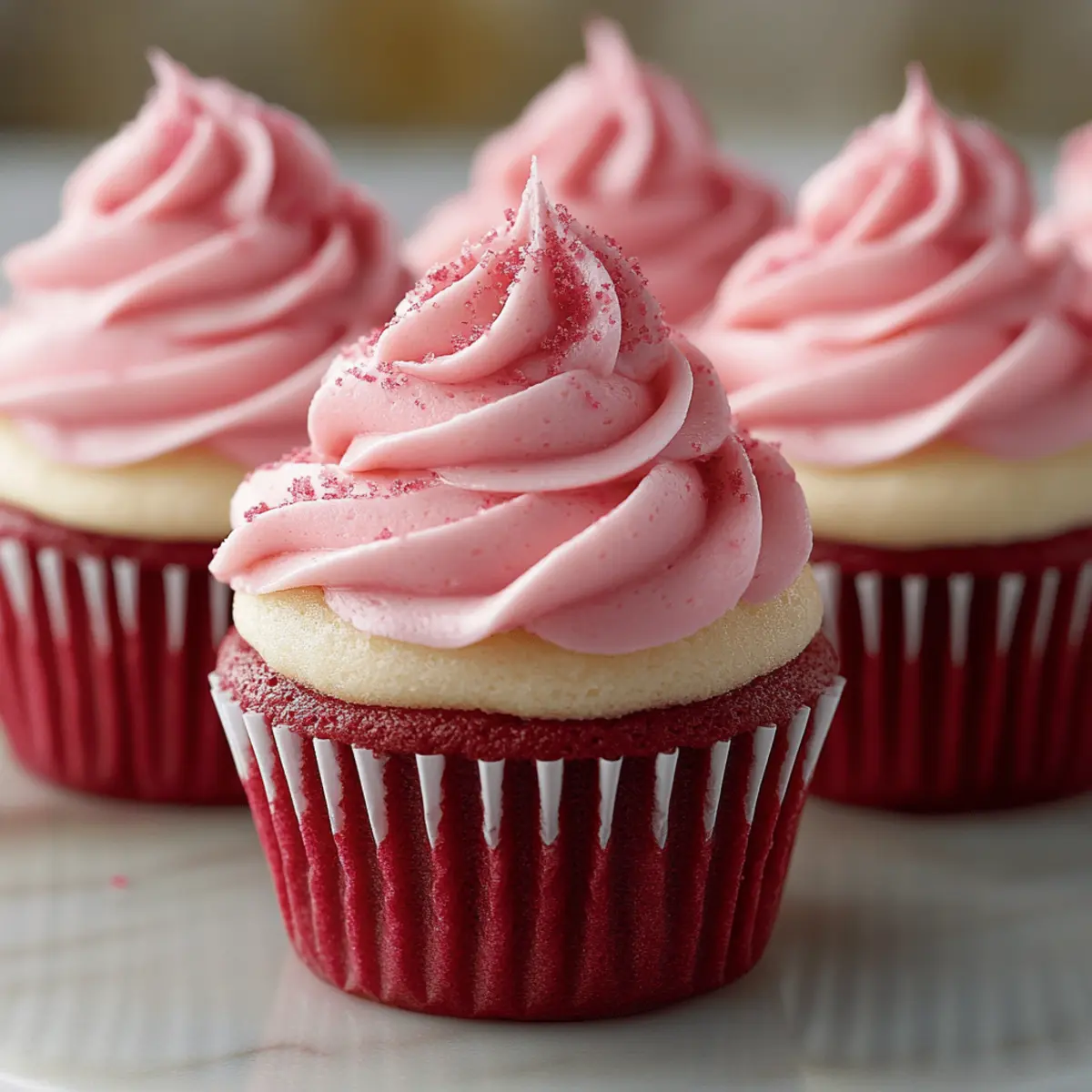 Pink Velvet Cupcakes