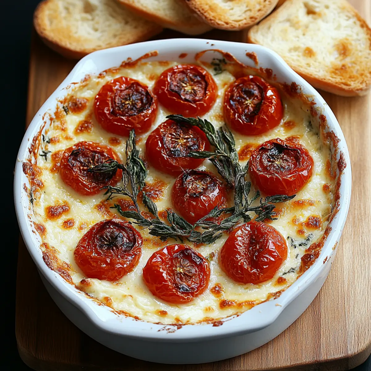 Roasted Tomato Baked Boursin Dip