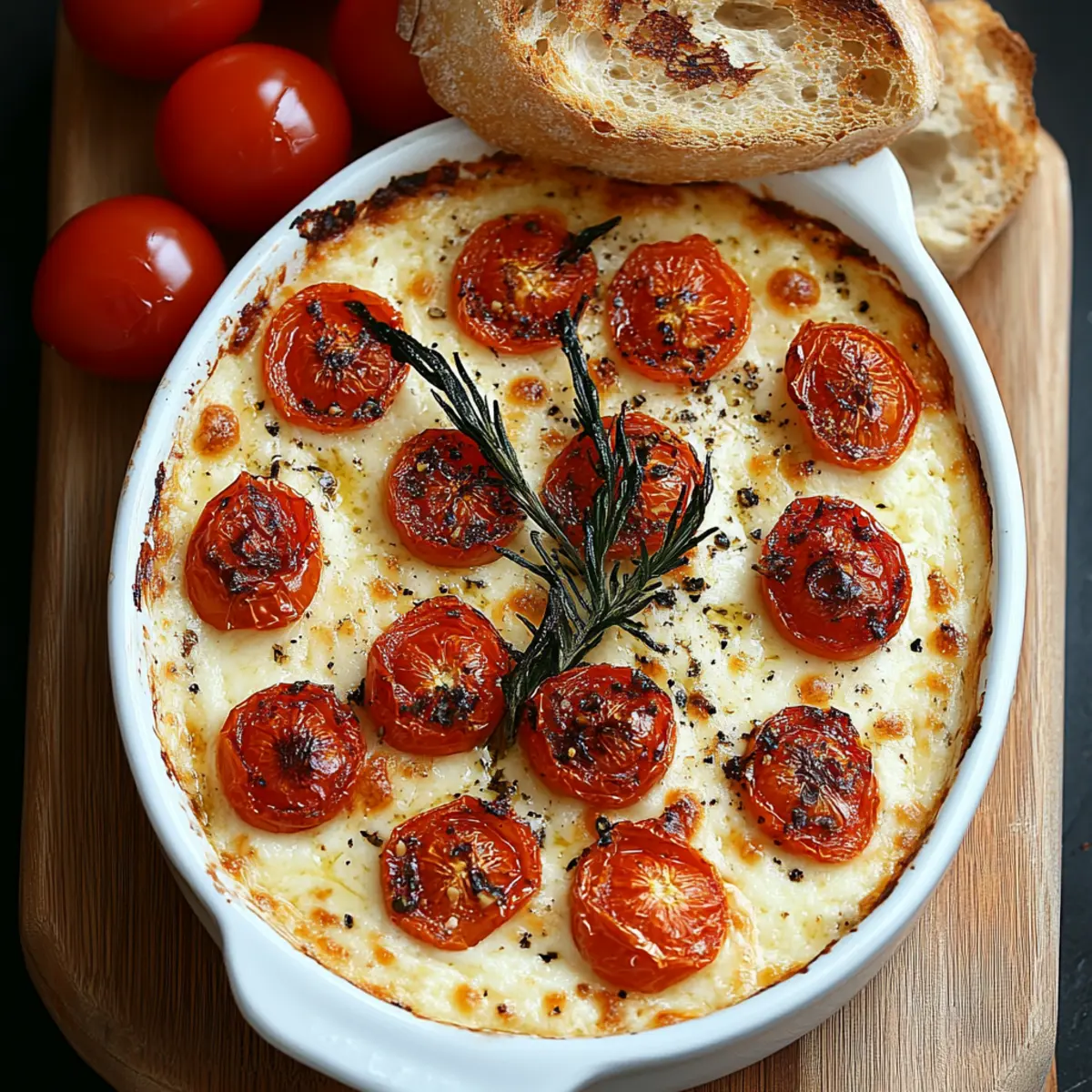 Roasted Tomato Baked Boursin Dip