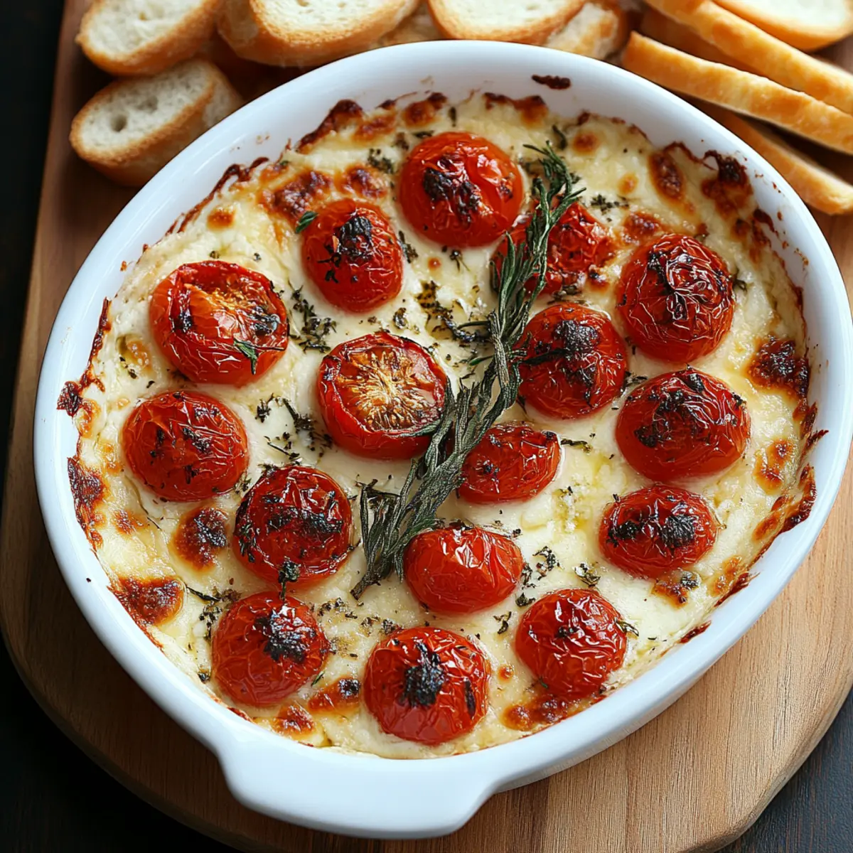 Roasted Tomato Baked Boursin Dip