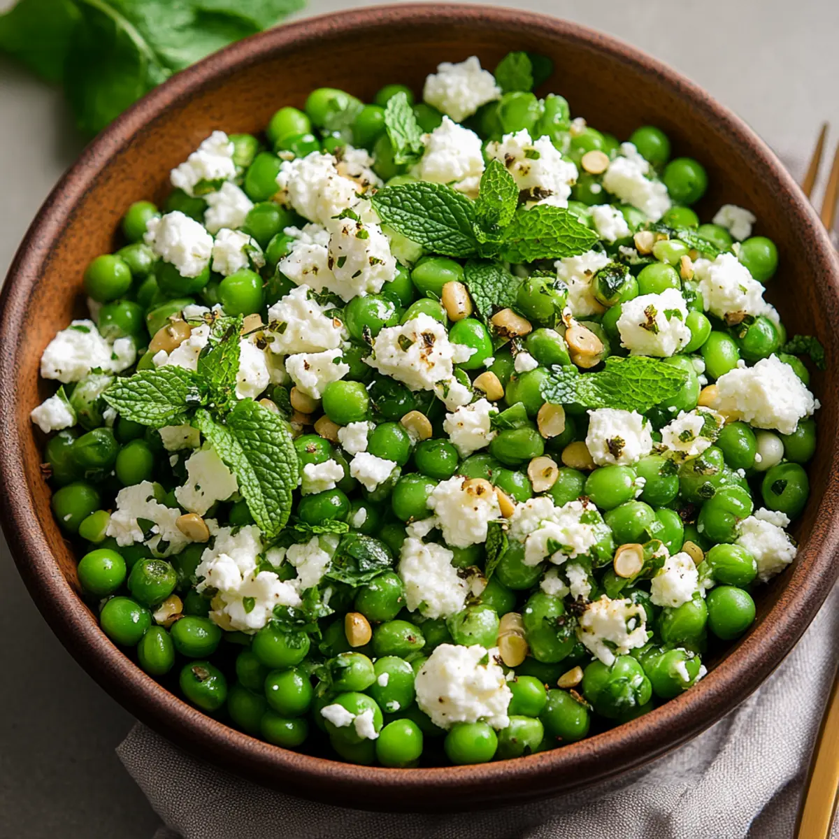 Spring Pea Salad with Mint Feta